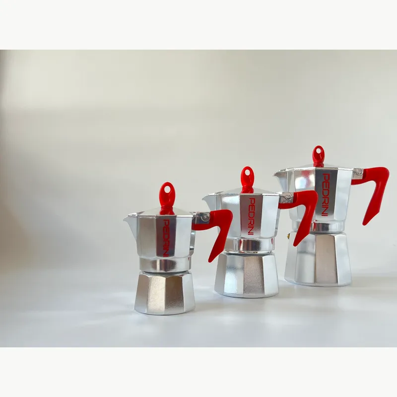PEDRINI Kaffettiera 3 Cups - Red 5