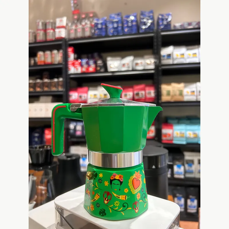 PEDRINI Frida Kahlo Coffee Maker 6 Cups - Green 10
