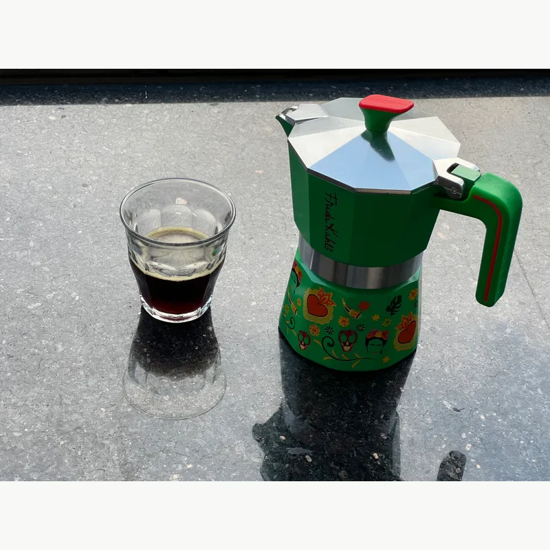 PEDRINI Frida Kahlo Coffee Maker 6 Cups - Green 2
