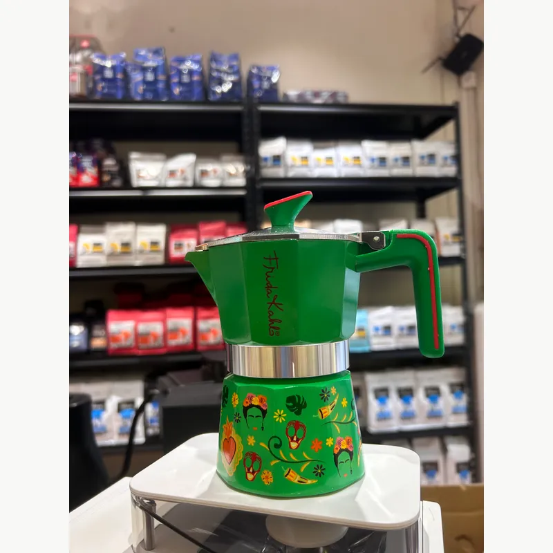 PEDRINI Frida Kahlo Coffee Maker 6 Cups - Green 3