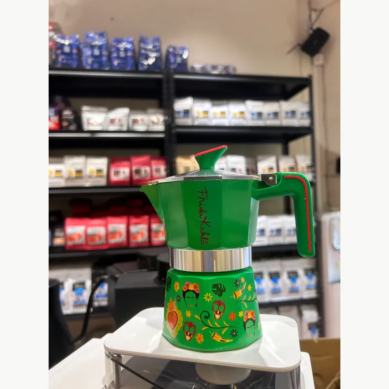PEDRINI Frida Kahlo Coffee Maker 6 Cups - Green 4