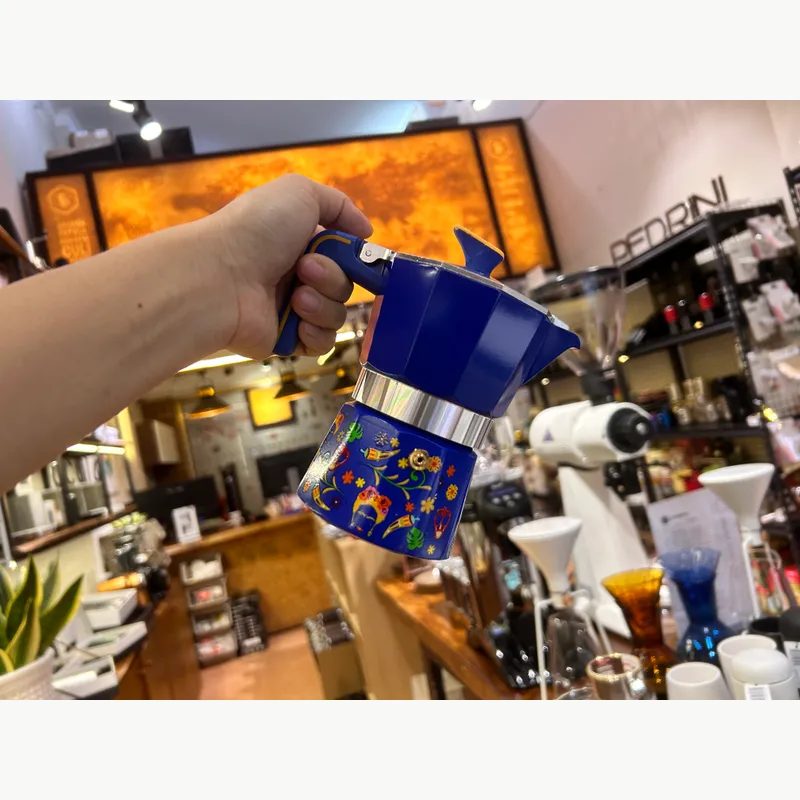 PEDRINI Frida Kahlo Coffee Maker 6 Cups - Green 9