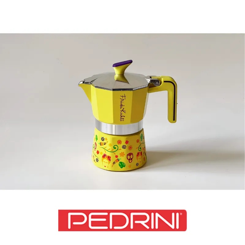 PEDRINI Frida Kahlo Coffee Maker 2 Cups - Yellow 10