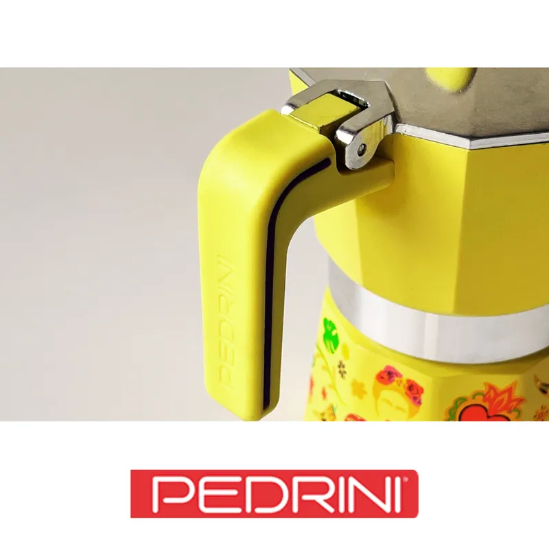 PEDRINI Frida Kahlo Coffee Maker 2 Cups - Yellow 14