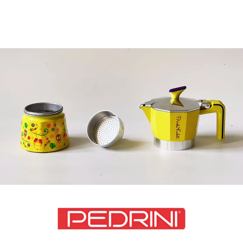 PEDRINI Frida Kahlo Coffee Maker 2 Cups - Yellow 15