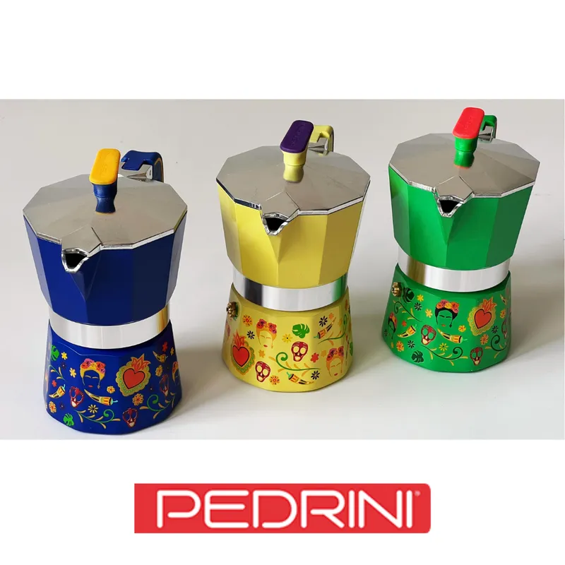 PEDRINI Frida Kahlo Coffee Maker 2 Cups - Yellow 6