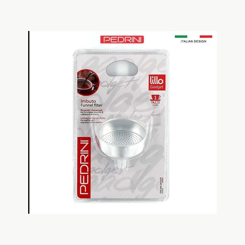 Combo 2x PEDRINI Phễu Thay Thế Kaffettiera Ấm Pha Cà Phê 1 Tách 15