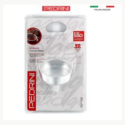 Combo 2x PEDRINI Phễu Thay Thế Kaffettiera Ấm Pha Cà Phê 2 Tách
