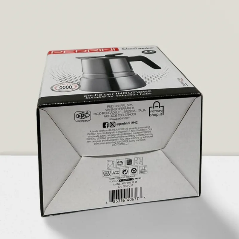 Combo 2x PEDRINI Phễu Thay Thế Kaffettiera Ấm Pha Cà Phê 3 Tách 9