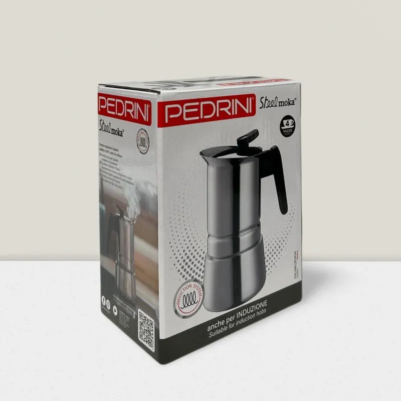 Combo 2x PEDRINI Phễu Thay Thế Kaffettiera Ấm Pha Cà Phê 6 Tách 6