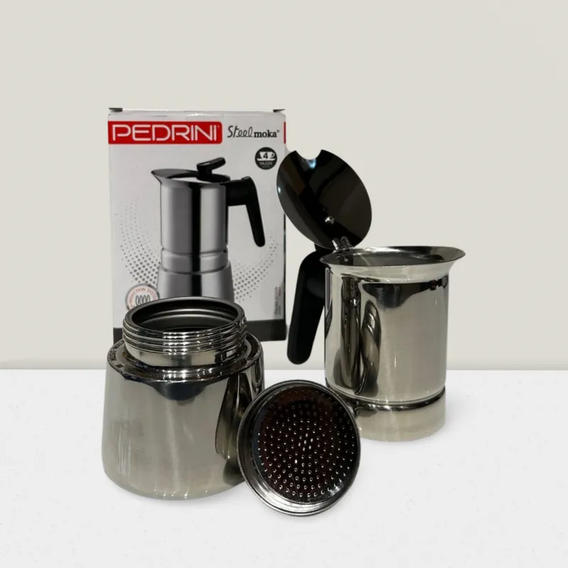 Combo 2x PEDRINI Phễu Thay Thế Kaffettiera Ấm Pha Cà Phê 6 Tách 7