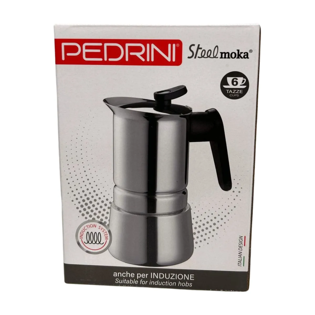 Combo 2x PEDRINI Tay Cầm Thay Thế Kaffettiera Ấm Pha Cà Phê 2 Tách - Đỏ