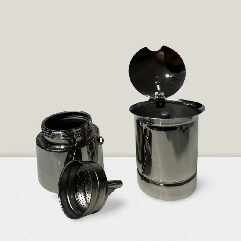 PEDRINI Aroma Ấm Pha Cà Phê 2 Tách - Đen 2