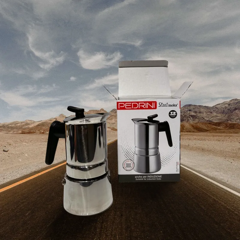 PEDRINI Coffee Maker 4 Cups Stainless Steel - Silvery 13