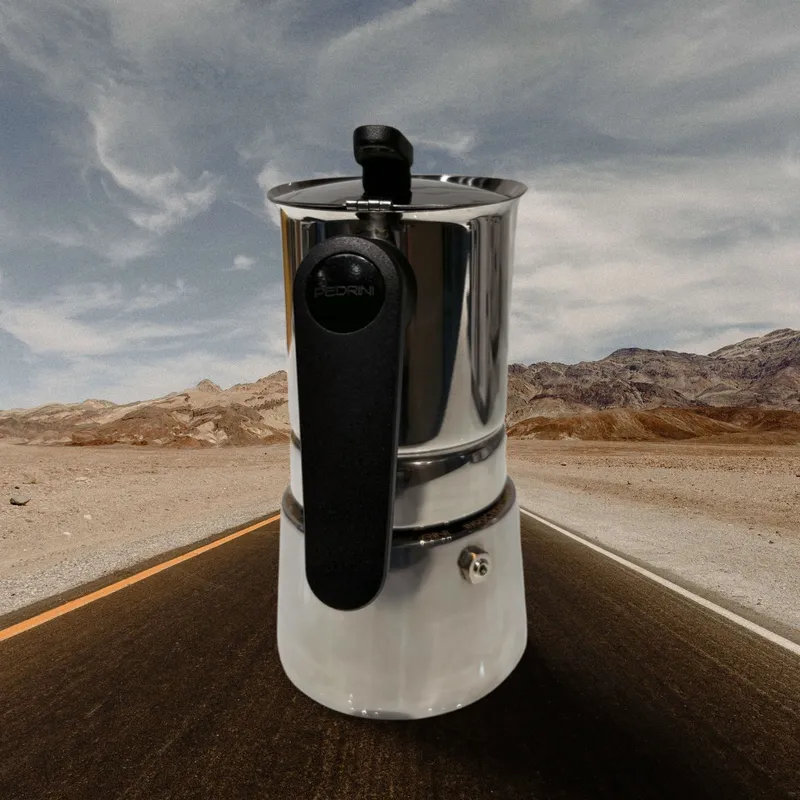 PEDRINI Coffee Maker 4 Cups Stainless Steel - Silvery 3