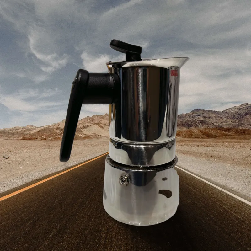 PEDRINI Coffee Maker 4 Cups Stainless Steel - Silvery 6