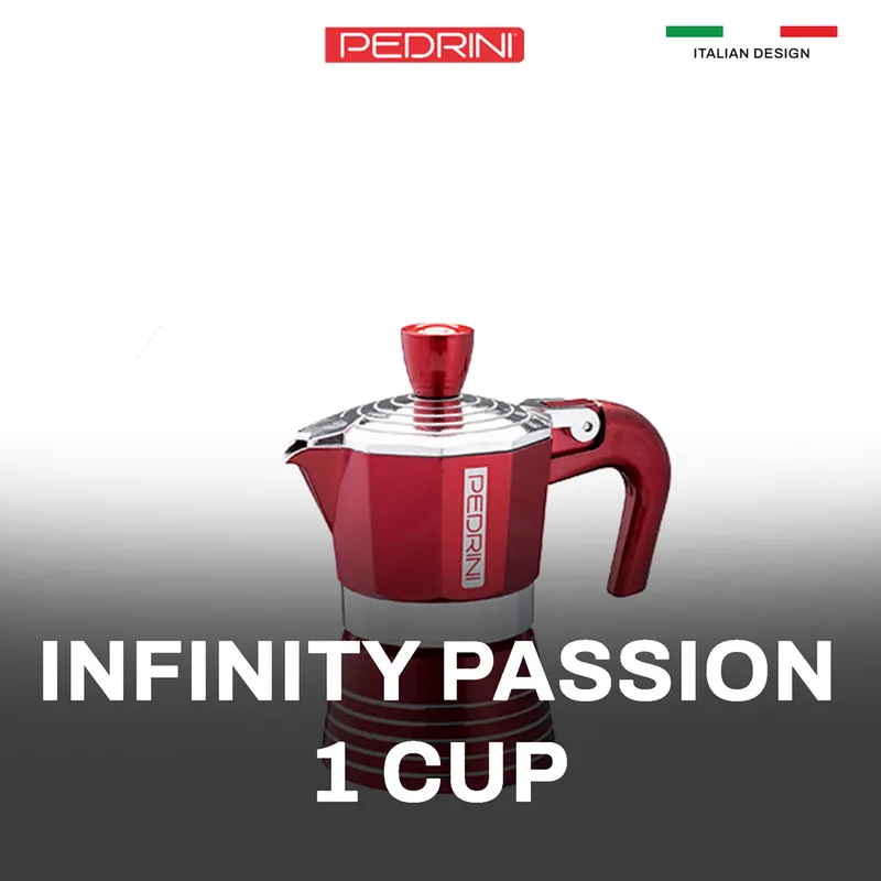 PEDRINI Infinity Passion Ấm Pha Cà Phê 1 Tách - Đỏ 10