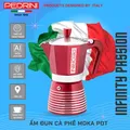 PEDRINI Infinity Passion Ấm Pha Cà Phê 2 Tách - Đỏ 14
