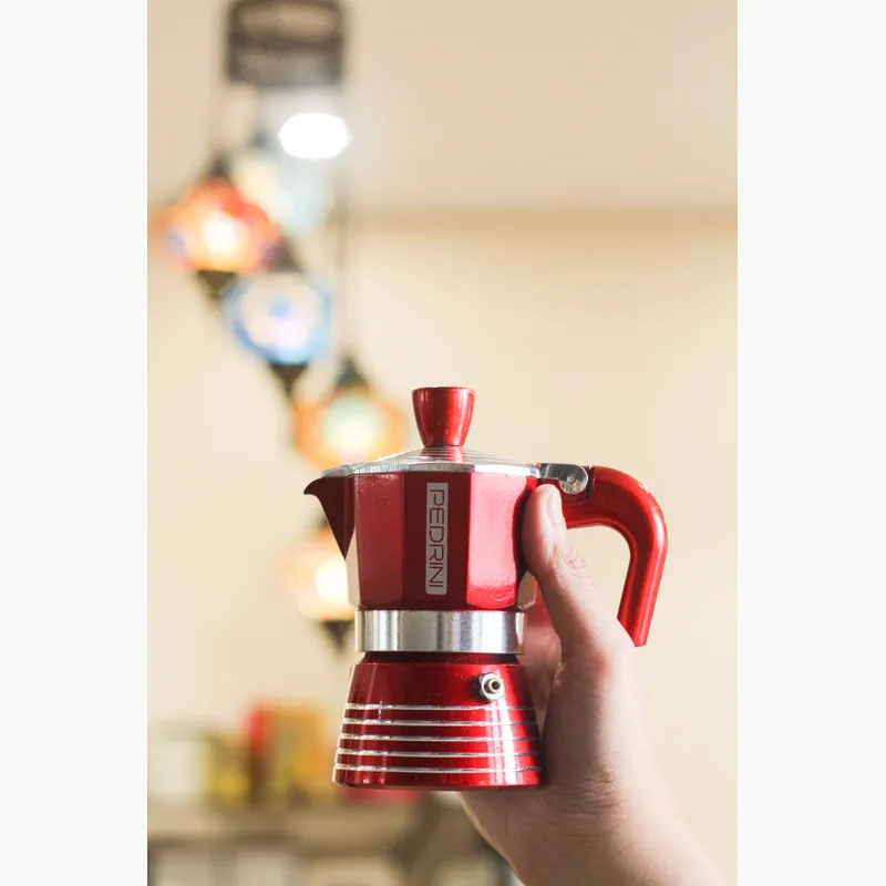 PEDRINI Infinity Passion Coffee Maker 2 Cups - Red 2
