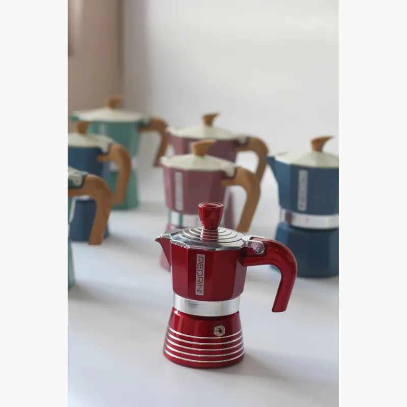 PEDRINI Infinity Passion Coffee Maker 2 Cups - Red 6