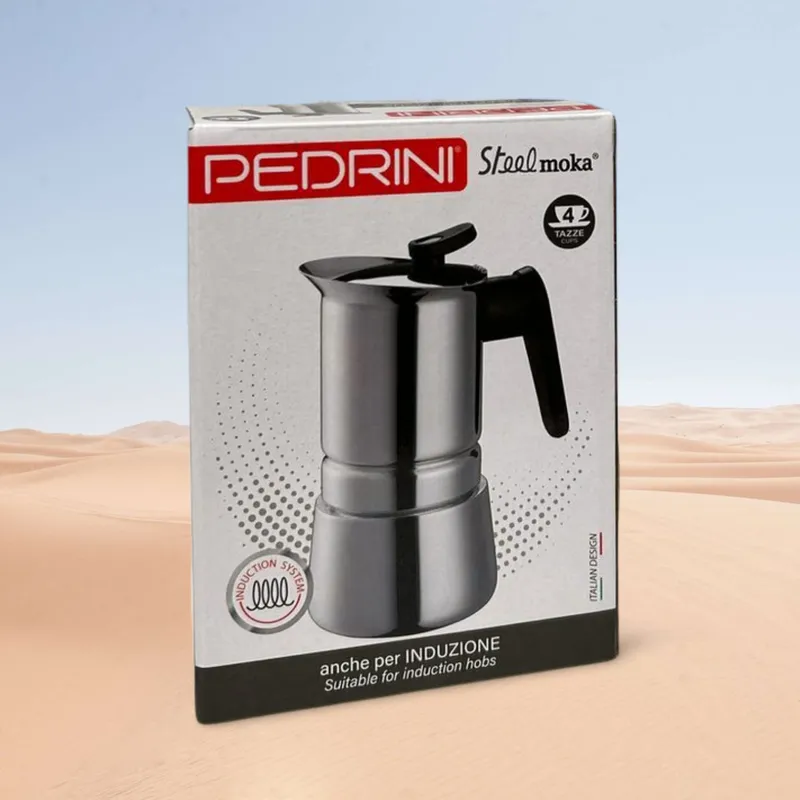 PEDRINI Infinity Passion Coffee Maker 3 Cups - Red 13