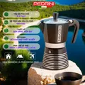 PEDRINI Infinity Rock Ấm Pha Cà Phê 2 Tách - Đen 14