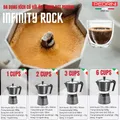 PEDRINI Infinity Rock Ấm Pha Cà Phê 2 Tách - Đen 15