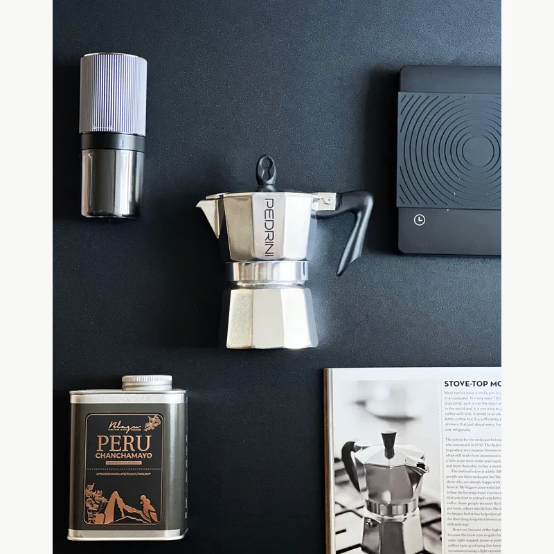 PEDRINI Kaffettiera Coffee Maker 3 Cups - Black 7
