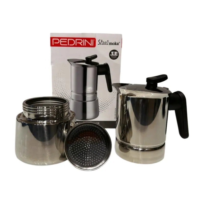 PEDRINI Kaffettiera Coffee Maker 3 Cups - Red 5