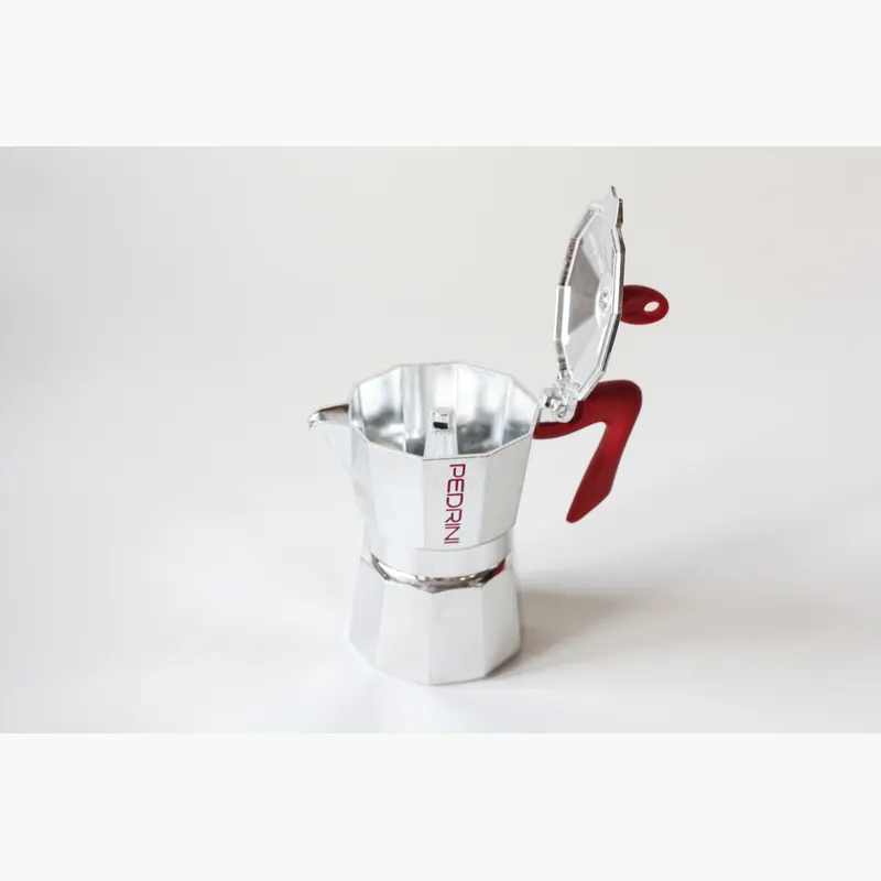 PEDRINI Kaffettiera Coffee Maker 6 Cups - Red 3