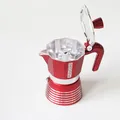PEDRINI Kaffettiera Ấm Pha Cà Phê 6 Tách - Đỏ 5