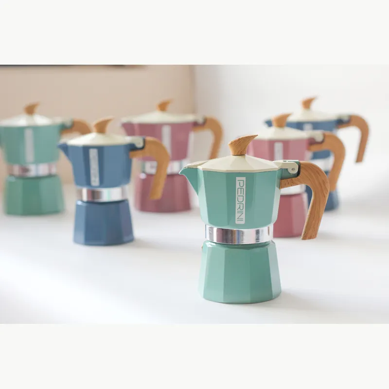 PEDRINI Kaffettiera Coffee Maker 6 Cups - Red 9