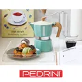 PEDRINI MyMoka Color Ấm Pha Cà Phê 3 Tách - Xanh Lá Vintage 12