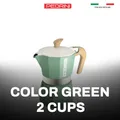 PEDRINI MyMoka Color Ấm Pha Cà Phê 2 Tách - Xanh Lá Vintage 14