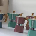 PEDRINI MyMoka Color Ấm Pha Cà Phê 2 Tách - Xanh Vintage 1