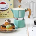 PEDRINI MyMoka Color Ấm Pha Cà Phê 3 Tách - Xanh Lá Vintage 1