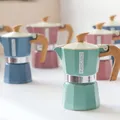 PEDRINI MyMoka Color Ấm Pha Cà Phê 3 Tách - Xanh Vintage 5