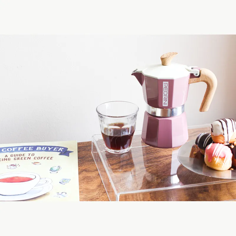 PEDRINI MyMoka Color Ấm Pha Cà Phê 3 Tách - Xanh Vintage 7