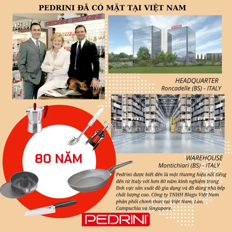 PEDRINI MyMoka induction Ấm Pha Cà Phê 3 Tách 15