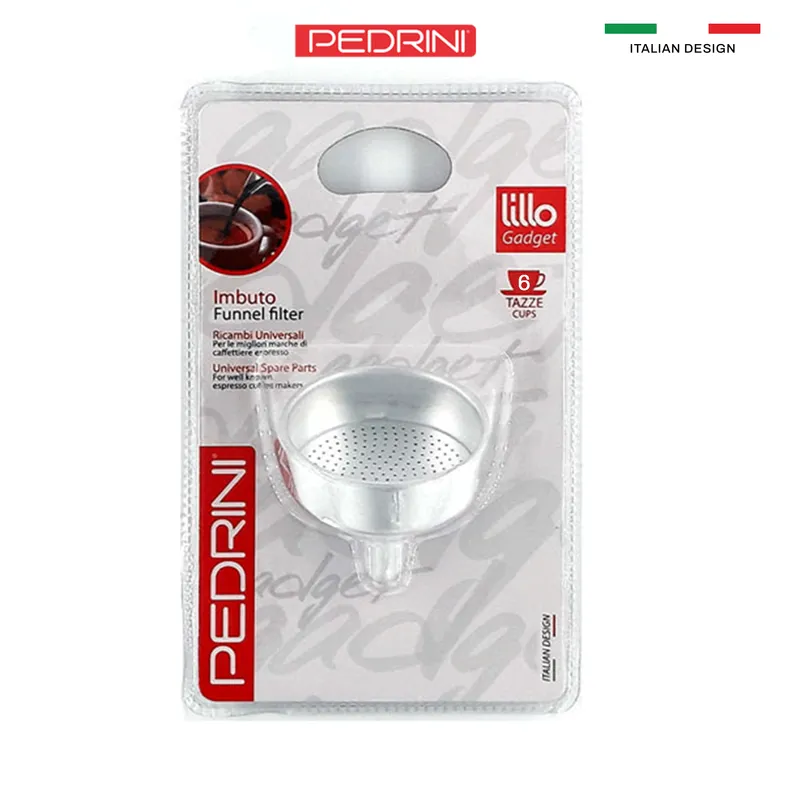 PEDRINI Replacement Funnel Kaffettiera Coffee Maker 6 Cups 13
