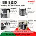 PEDRINI Tay Cầm Thay Thế Kaffettiera Ấm Pha Cà Phê 2 Tách - Đỏ 14