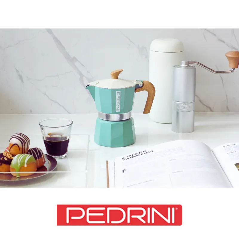PEDRINI Sei Moka plus Ấm Pha Cà Phê 2 Tách - Nhôm Sơn 10