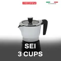 PEDRINI Sei Moka plus Ấm Pha Cà Phê 3 Tách - Nhôm Sơn 15